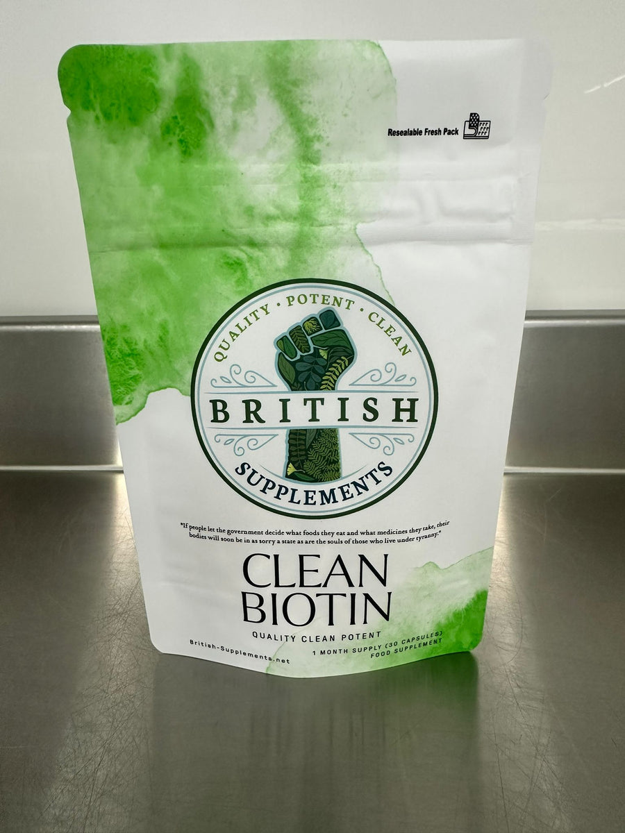 Clean Biotin 10,000UG – British Supplements