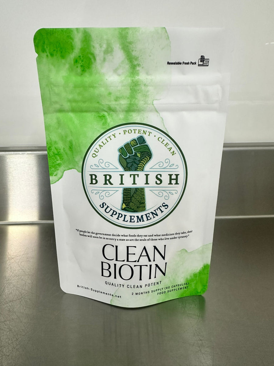 Clean Biotin 10,000UG – British Supplements