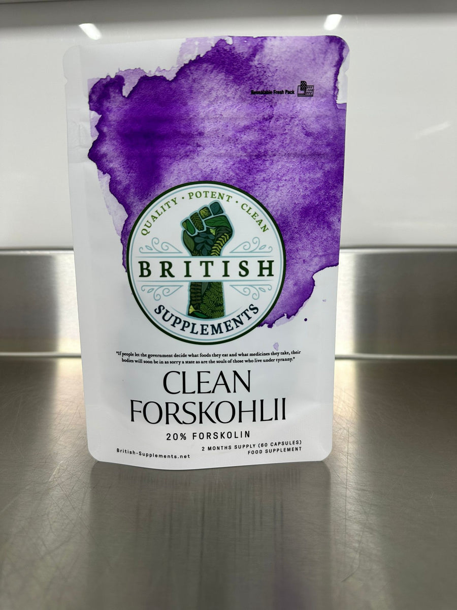 Clean Genuine Coleus Forskohlii 8,425mg + Uptake Blend - British Supplements