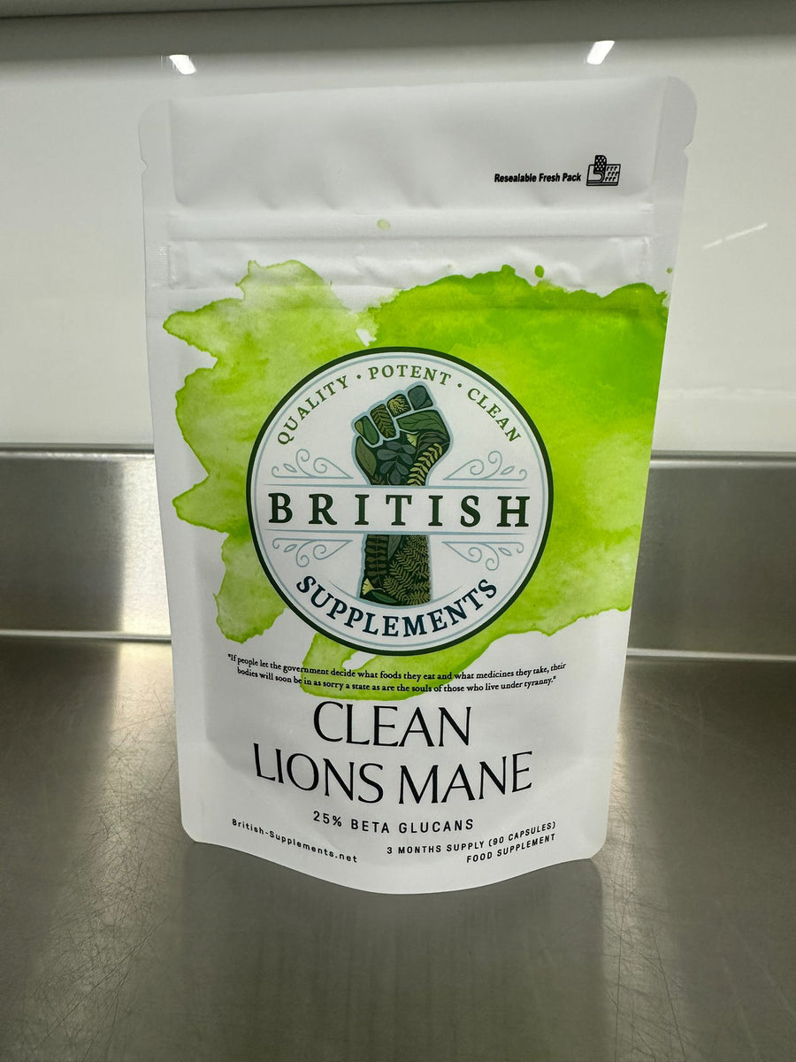 Lions Mane Supplement 451mg (Beta Glucans 112mg) – British Supplements