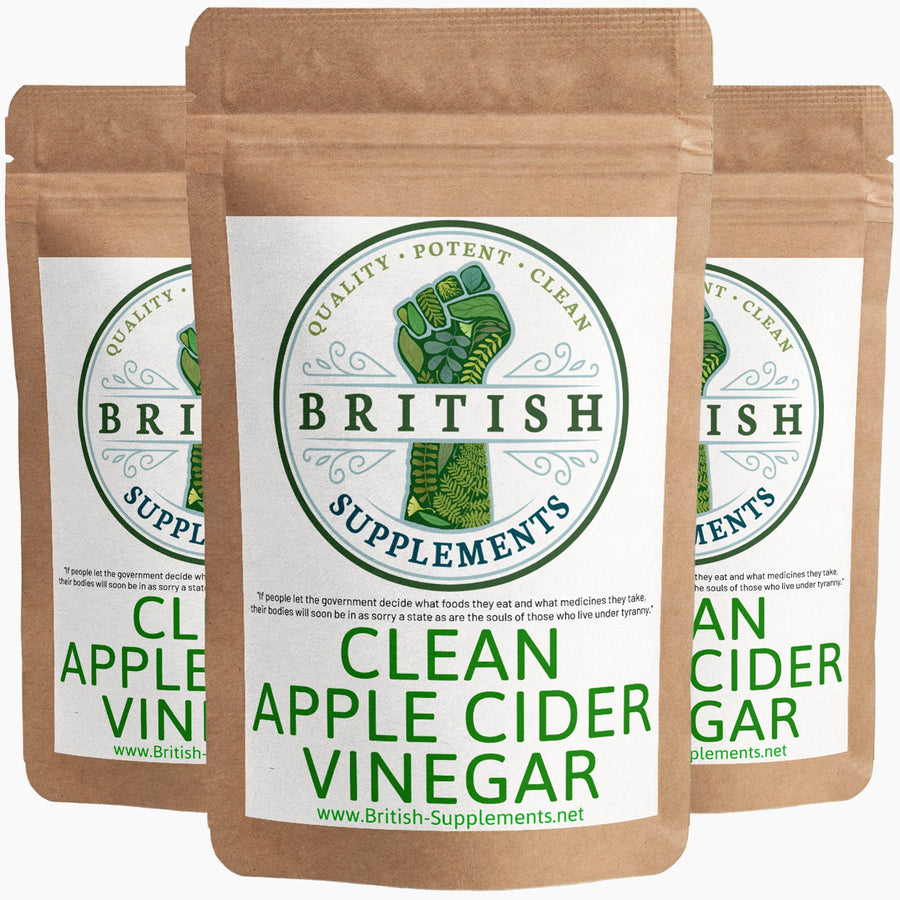 Clean Apple Cider Vinegar (58mg acetic acid) - British Supplements