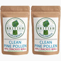 Clean Genuine Pine Pollen Capsules 422mg (99% Cracked Wall) - British Supplements