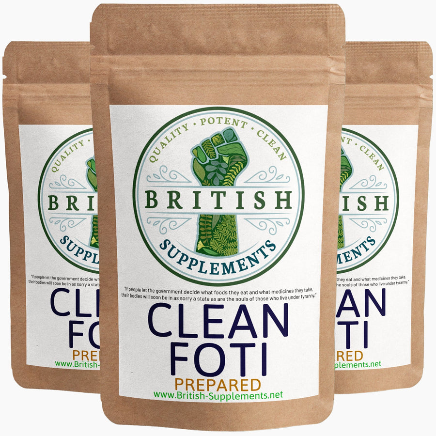 Clean Genuine Prepared Fo-Ti + Uptake Blend - British Supplements