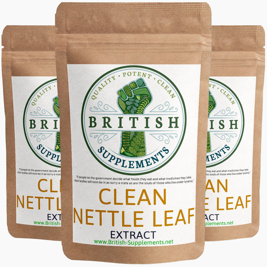 Clean Genuine Stinging Nettle Leaf Extract + Uptake Blend - British Supplements