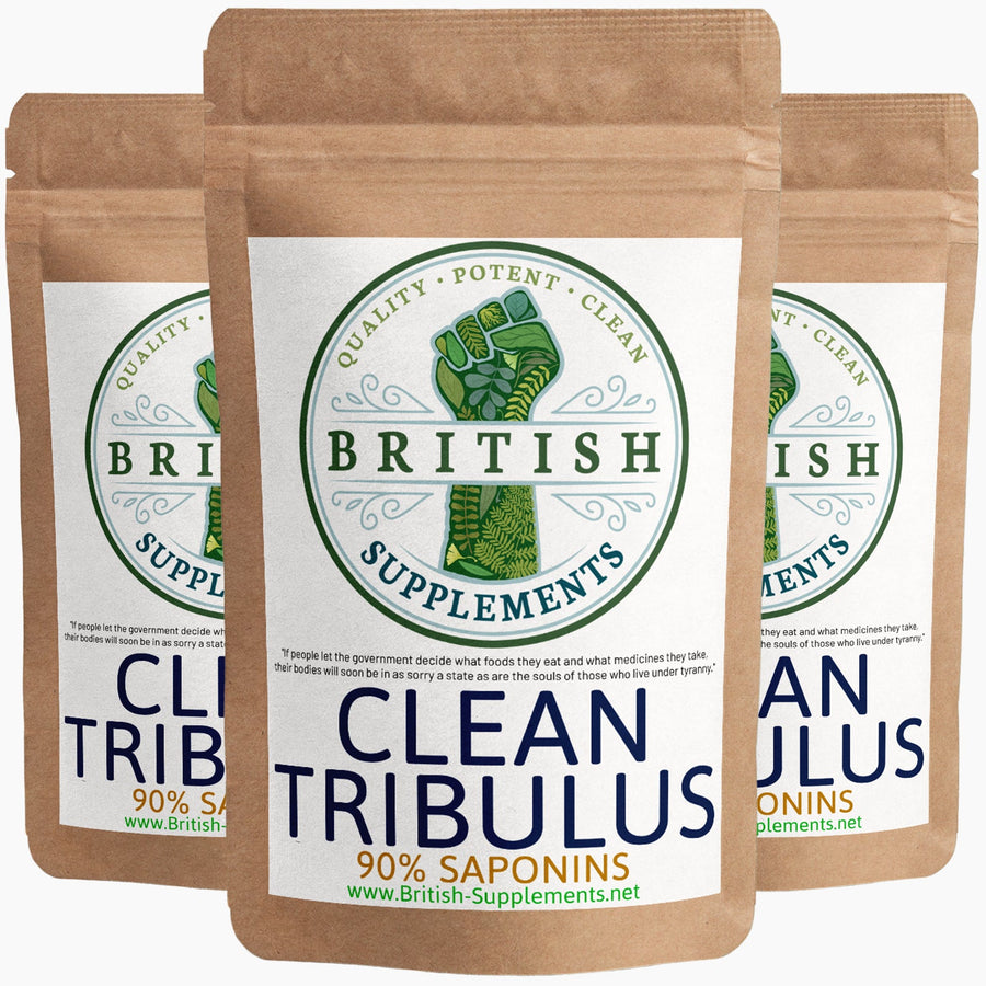Clean Genuine Tribulus Extract 11,480mg (1,033mg Saponins) - British Supplements