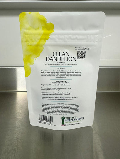 Clean Dandelion (9% Flavonoids) - British Supplements