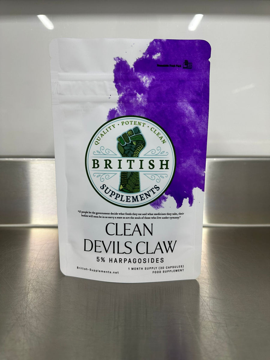Clean Devils Claw (29mg Harpagosides) - British Supplements