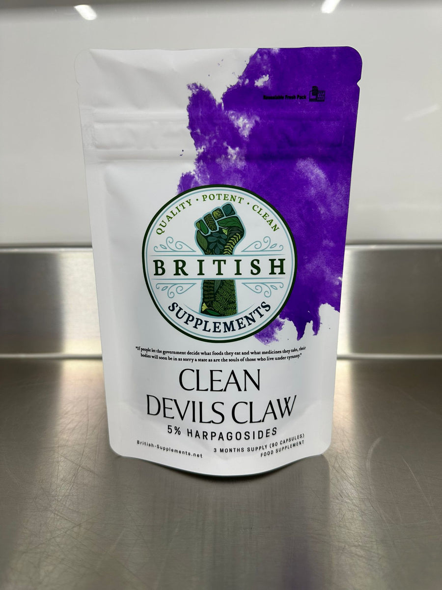 Clean Devils Claw (29mg Harpagosides) – British Supplements