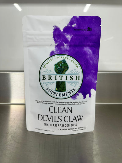 Clean Devils Claw (29mg Harpagosides) - British Supplements