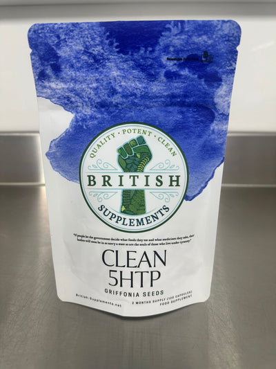 Clean Genuine 5 - HTP 241.2mg + Uptake Blend - British Supplements