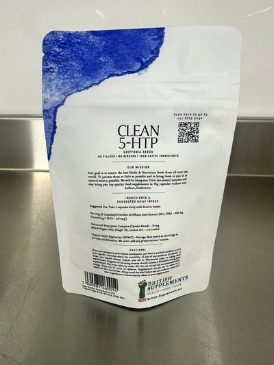 Clean Genuine 5 - HTP 241.2mg + Uptake Blend - British Supplements