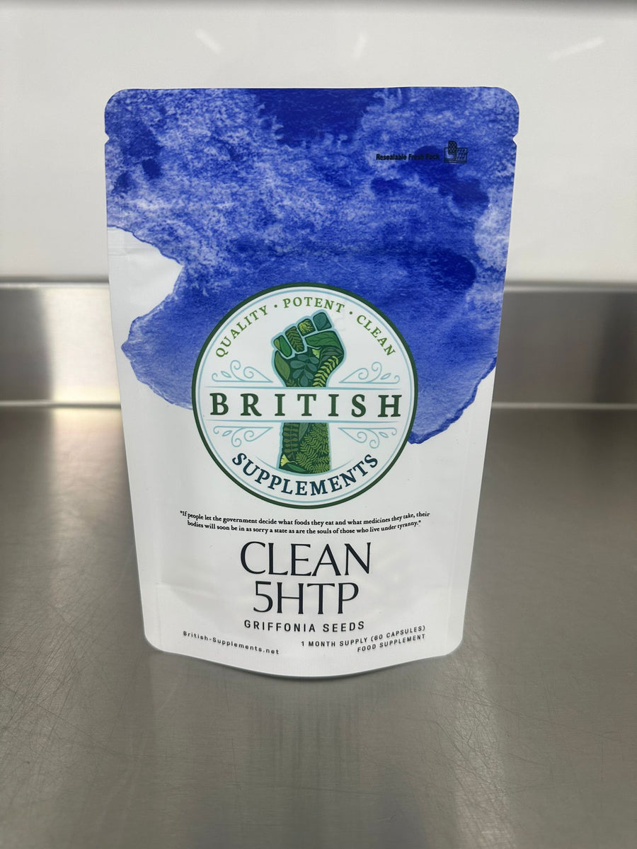 Clean Genuine 5 - HTP 241.2mg + Uptake Blend - British Supplements
