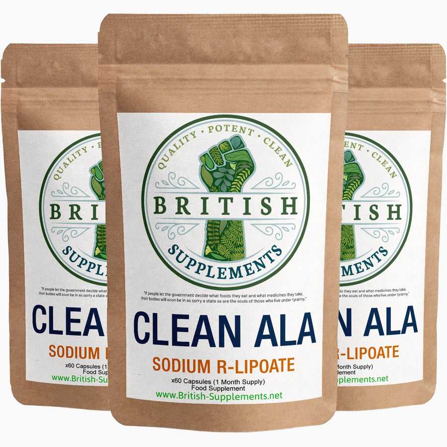 Clean Genuine ALA Sodium R - Lipoate - British Supplements