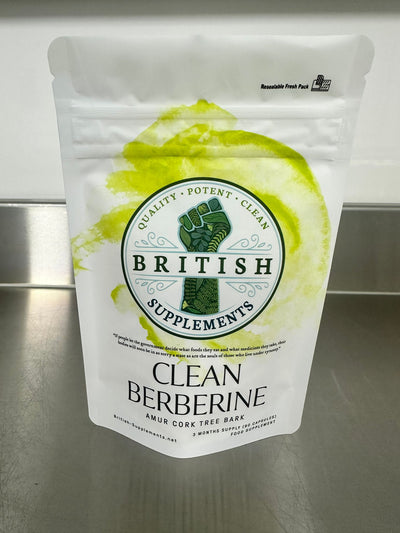 Clean Genuine Berberine 14,787mg + Uptake Blend - British Supplements
