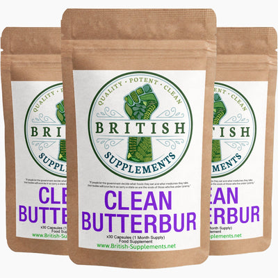 Clean Genuine Butterbur Supplement - British Supplements