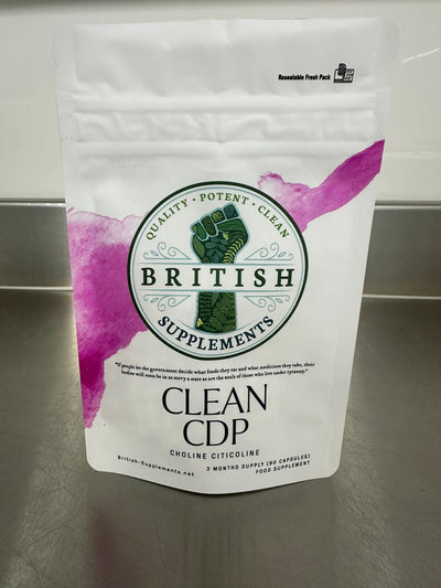 Clean Genuine CDP Choline Citicoline + Uptake Blend - British Supplements