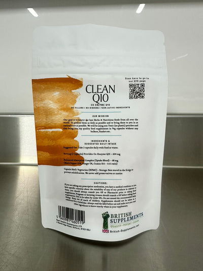 Clean Genuine Co Enzyme Q10 - British Supplements