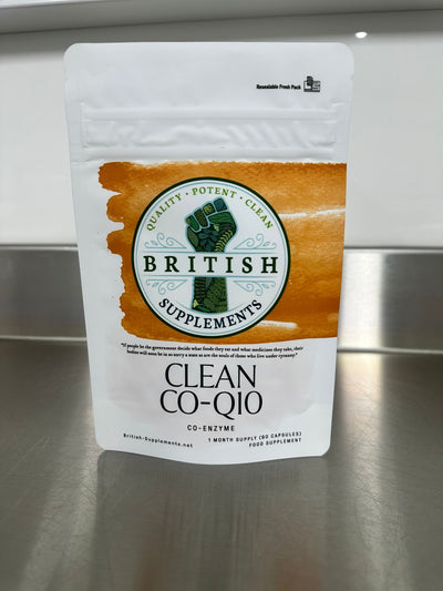 Clean Genuine Co Enzyme Q10 - British Supplements