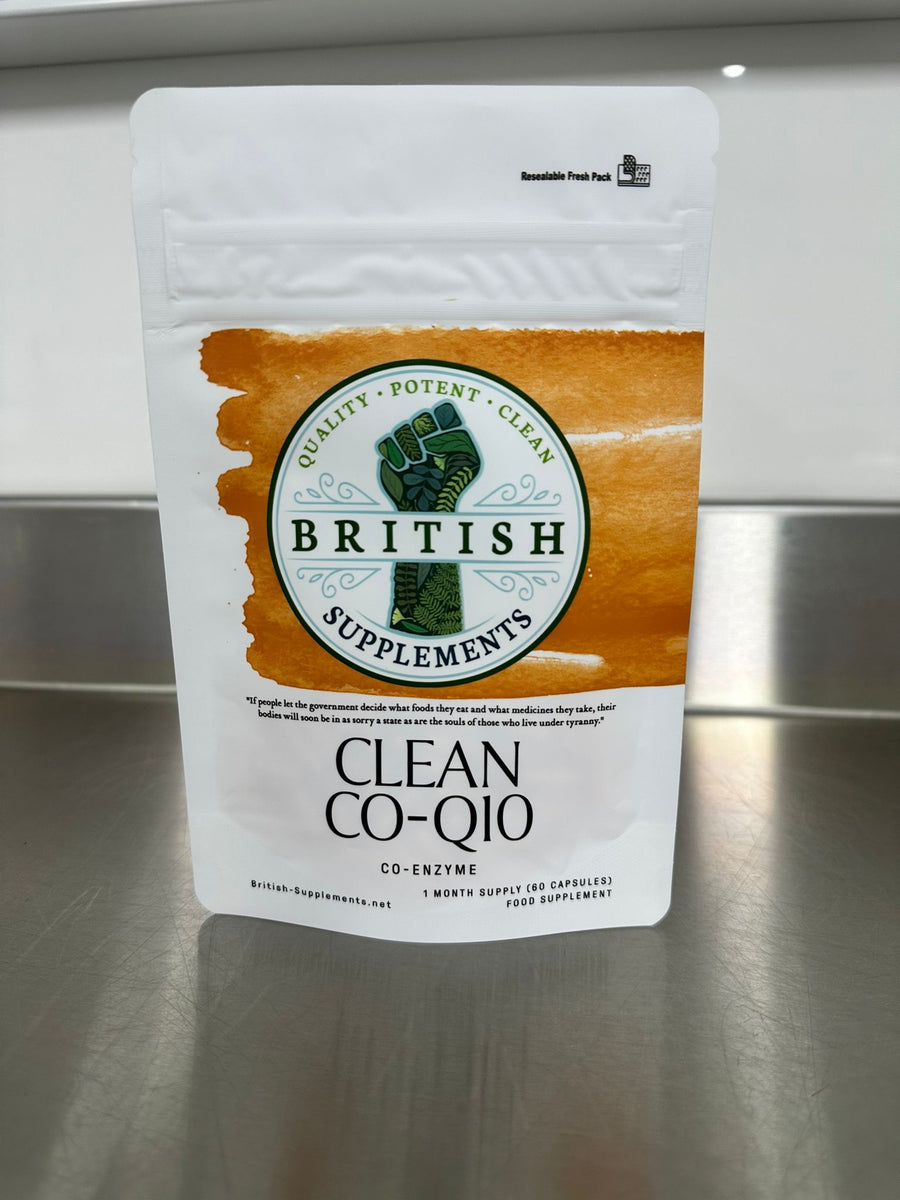 Clean Genuine Co Enzyme Q10 - British Supplements
