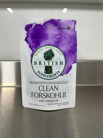 Clean Genuine Coleus Forskohlii 8,425mg + Uptake Blend - British Supplements