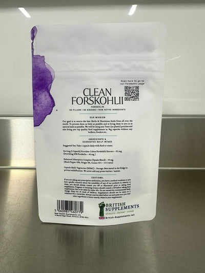 Clean Genuine Coleus Forskohlii 8,425mg + Uptake Blend - British Supplements