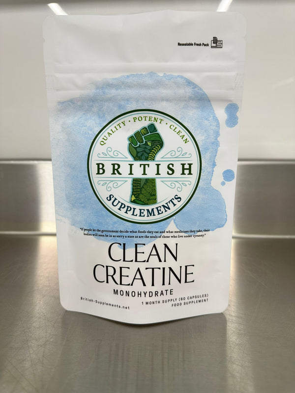 Clean Genuine Creatine Monohydrate supplement – British Supplements