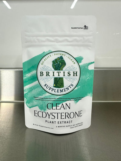 Clean Genuine Ecdysterone 629mg - British Supplements