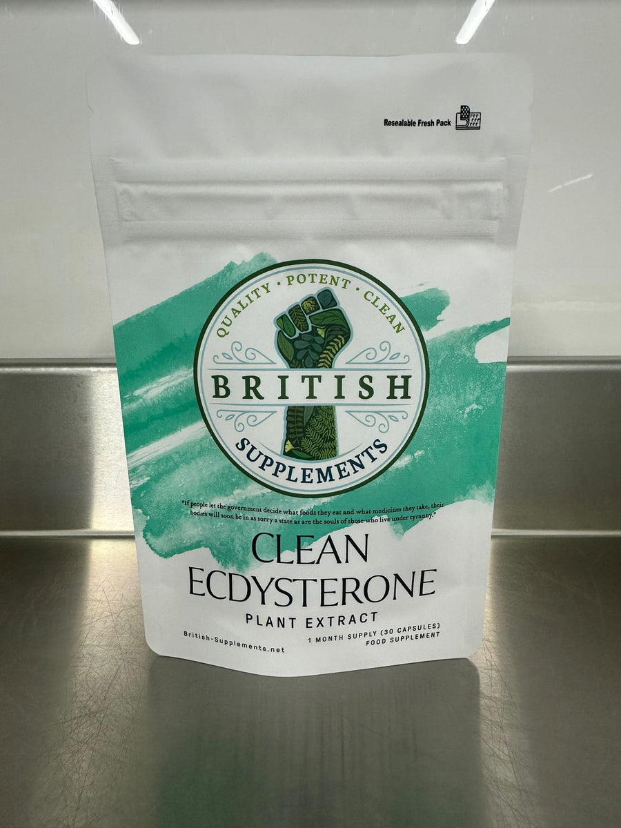 Clean Genuine Ecdysterone 629mg - British Supplements