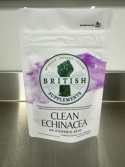 Clean Genuine Echinacea Extract + Uptake Blend - British Supplements