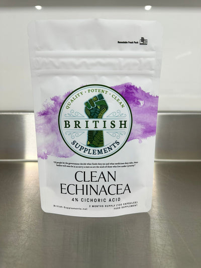 Clean Genuine Echinacea Extract + Uptake Blend - British Supplements