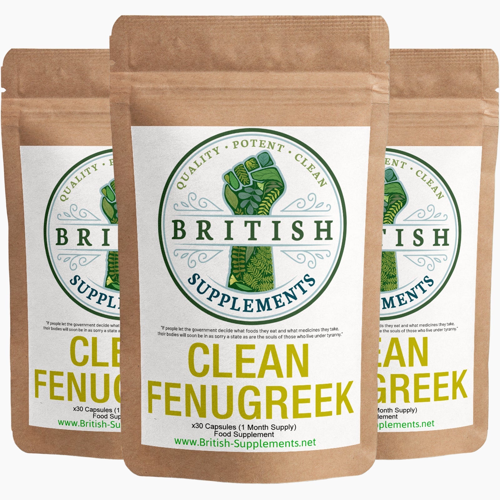 Clean Genuine Fenugreek Supplement – British Supplements