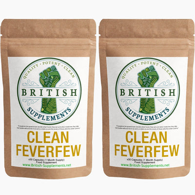 Clean Genuine feverfew Supplement - British Supplements