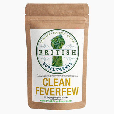 Clean Genuine feverfew Supplement - British Supplements