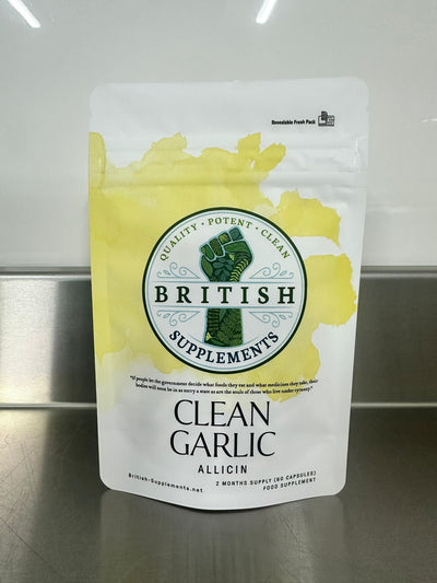Clean Genuine Garlic Extract + Uptake Blend - British Supplements