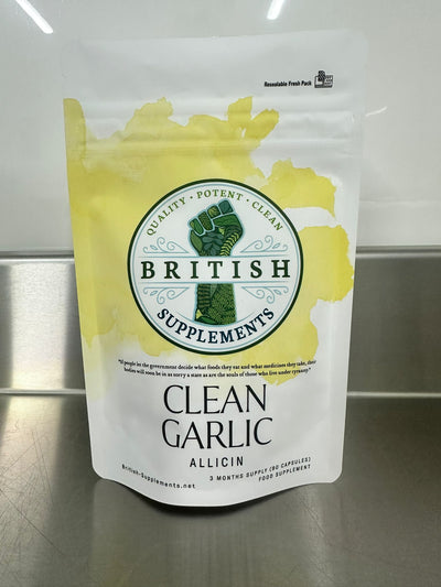 Clean Genuine Garlic Extract + Uptake Blend - British Supplements