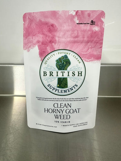 Clean Genuine Horny Goat Weed (Epimedium) + Uptake Blend - British Supplements