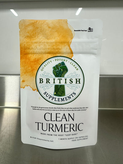 Clean Genuine Indian Turmeric Extract + Uptake Blend - British Supplements