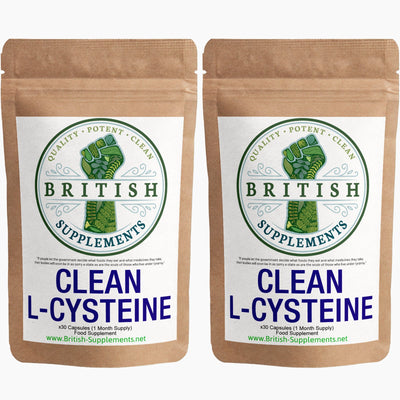 Clean Genuine L - Cysteine Supplement - British Supplements