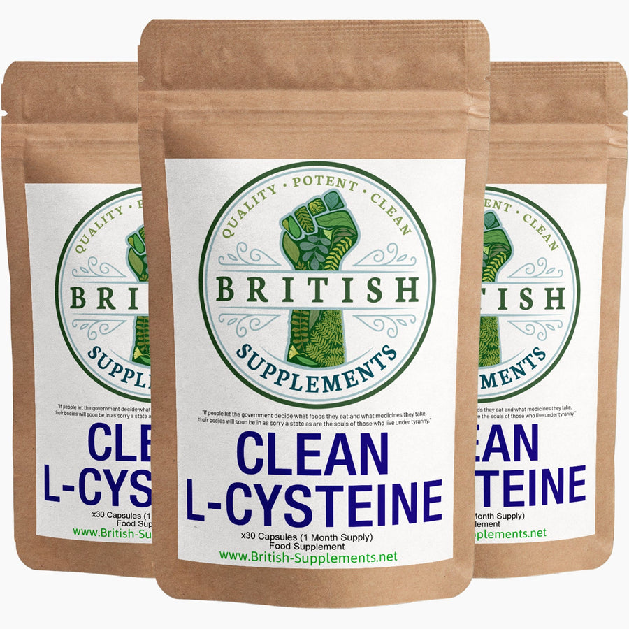 Clean Genuine L - Cysteine Supplement - British Supplements