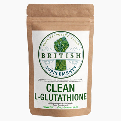 Clean Genuine L - Glutathione Supplement - British Supplements