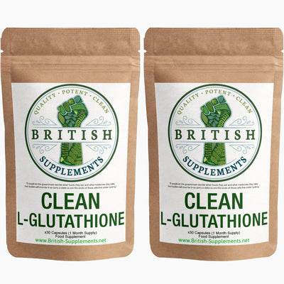 Clean Genuine L - Glutathione Supplement - British Supplements