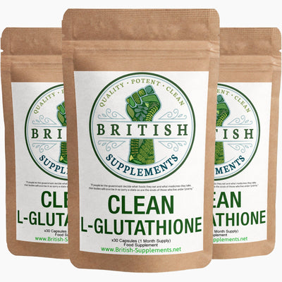 Clean Genuine L - Glutathione Supplement - British Supplements