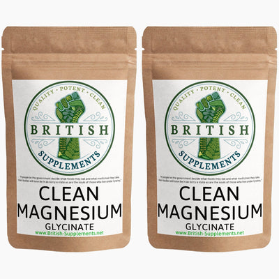 Clean Genuine Magnesium Glycinate - British Supplements