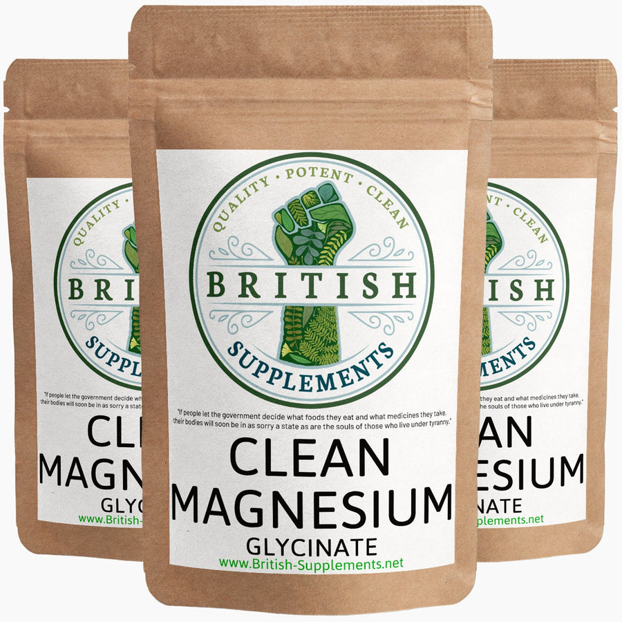 Clean Genuine Magnesium Glycinate - British Supplements