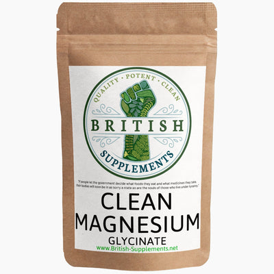 Clean Genuine Magnesium Glycinate - British Supplements