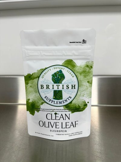 Clean Genuine Olive Leaf Extract + Uptake Blend - British Supplements