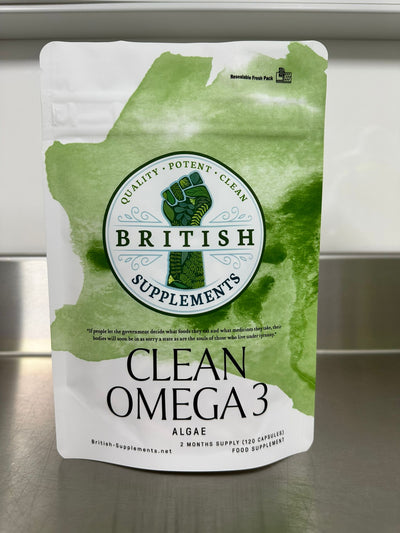 Clean Genuine Omega 3 Algae - British Supplements