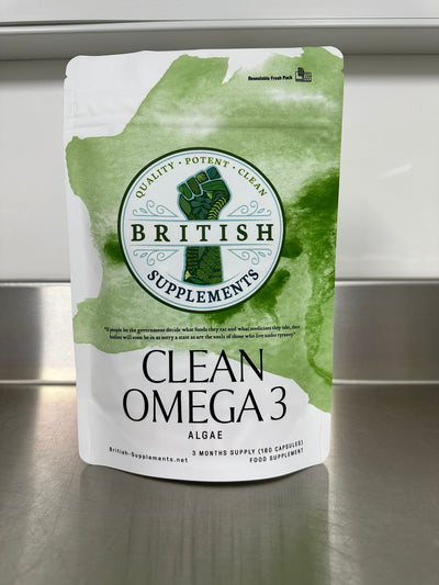 Clean Genuine Omega 3 Algae - British Supplements