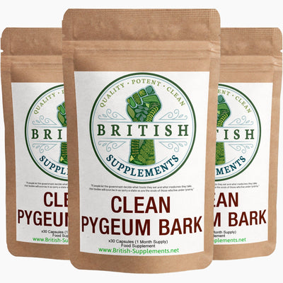 Clean Genuine Pygeum Bark Supplement - British Supplements