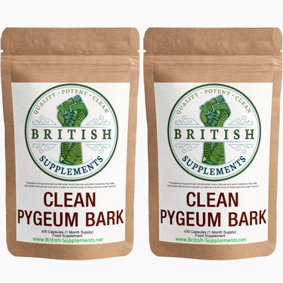 Clean Genuine Pygeum Bark Supplement - British Supplements